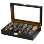Ditur Uhrenbox 12 Uhren Schwarz Holz DIT0000247