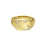 Jane Kønig Iced Signet Ring Silber Vergoldet EBISR-XJK23-G