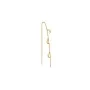 Jane Kønig Small Half Moon NO. 2 Chain earring Ohrring Single Rostfreier Stahl SHMC-AW26-SS-G