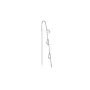 Jane Kønig Small Half Moon NO. 2 Chain earring Ohrring Single Rostfreier Stahl SHMC-AW26-SS-S