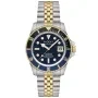 Duxot Atlantica DX-2057-AA Uhr mit Blau Zifferblatt und einem Gehäuse von 42 mm im Durchmesser und einem Two-Tone Armband in Gold, Silber