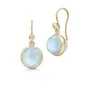 Julie Sandlau Prime Milky Aqua Ohrringe Silber Vergoldet HKS181GDMLAQCRCZ