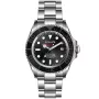OceanX Sharkmaster 1000 SMS1018 Uhr mit Schwarz Zifferblatt und einem Gehäuse von 44 mm im Durchmesser und einem Metallarmband in Silber