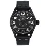 TW Steel Volante VS42 Uhr mit Schwarz Zifferblatt und einem Gehäuse von 48 mm im Durchmesser und einem Canvasarmband in Schwarz