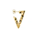 Jane Kønig Bruised Triangle Ohrring Single Silber Vergoldet BTH-SS23-G