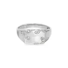 Jane Kønig Iced Signet Ring Silber EBISR-XJK23-S
