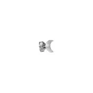 Jane Kønig Small Half Moon Ohrring Single Silber JKSHMSF18-S