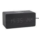 Karlsson Alarm clock Block w. phone charger Wecker KA5933BK